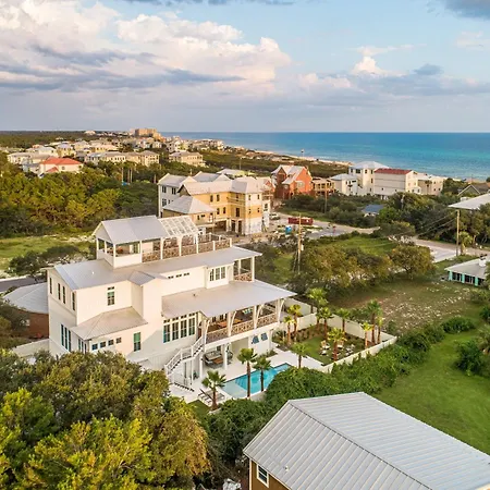 Rooftop Deck Gulf View Pool Firepit Walk To Beach Rosemary Beach